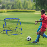 Football Rebounder Adjustable 5 Levels Steel Blue