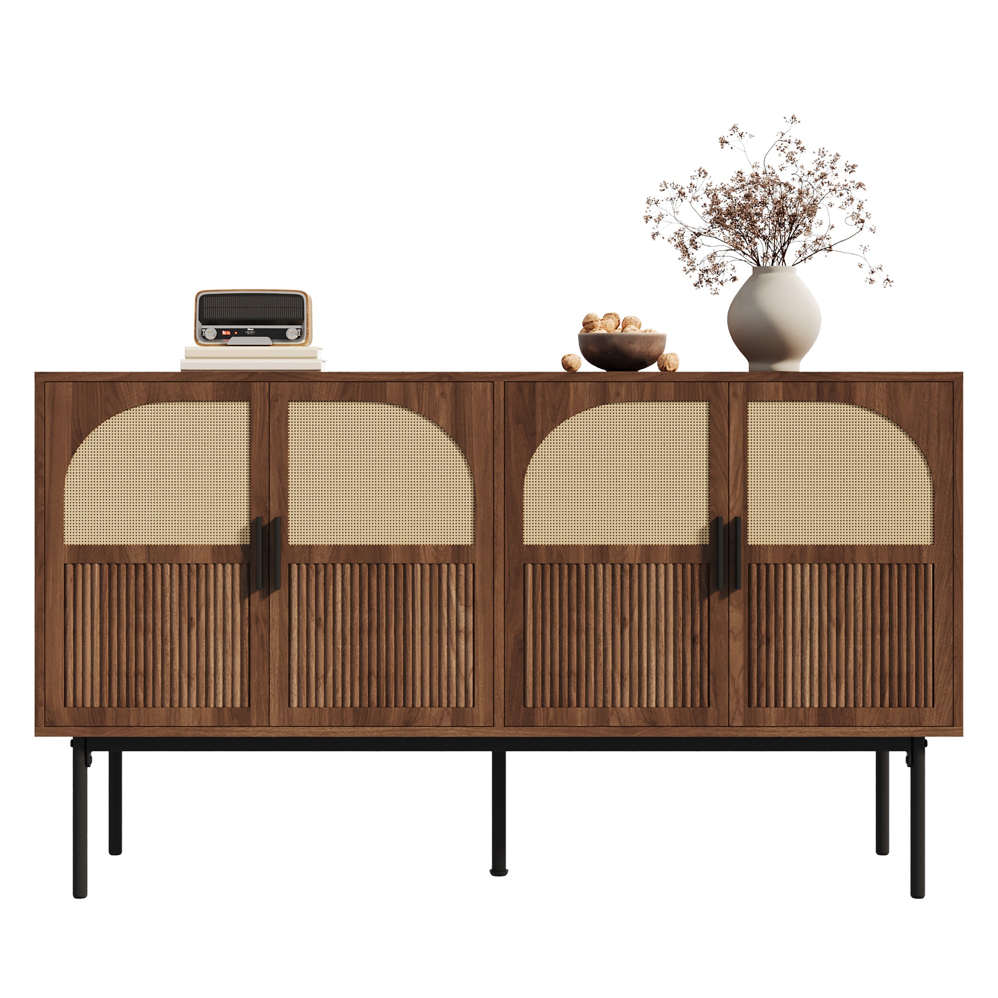 Sideboard Cabinet Buffet Storage Set Modern 140x40x80cm