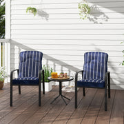 Three-Piece Reclining Chair Set - Blue