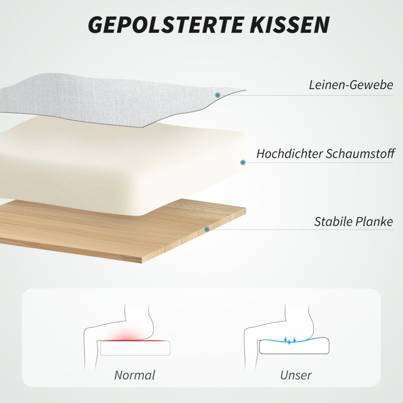 Office Chair, Ergonomic Desk with Lumbar Support & Footrest, Cream White