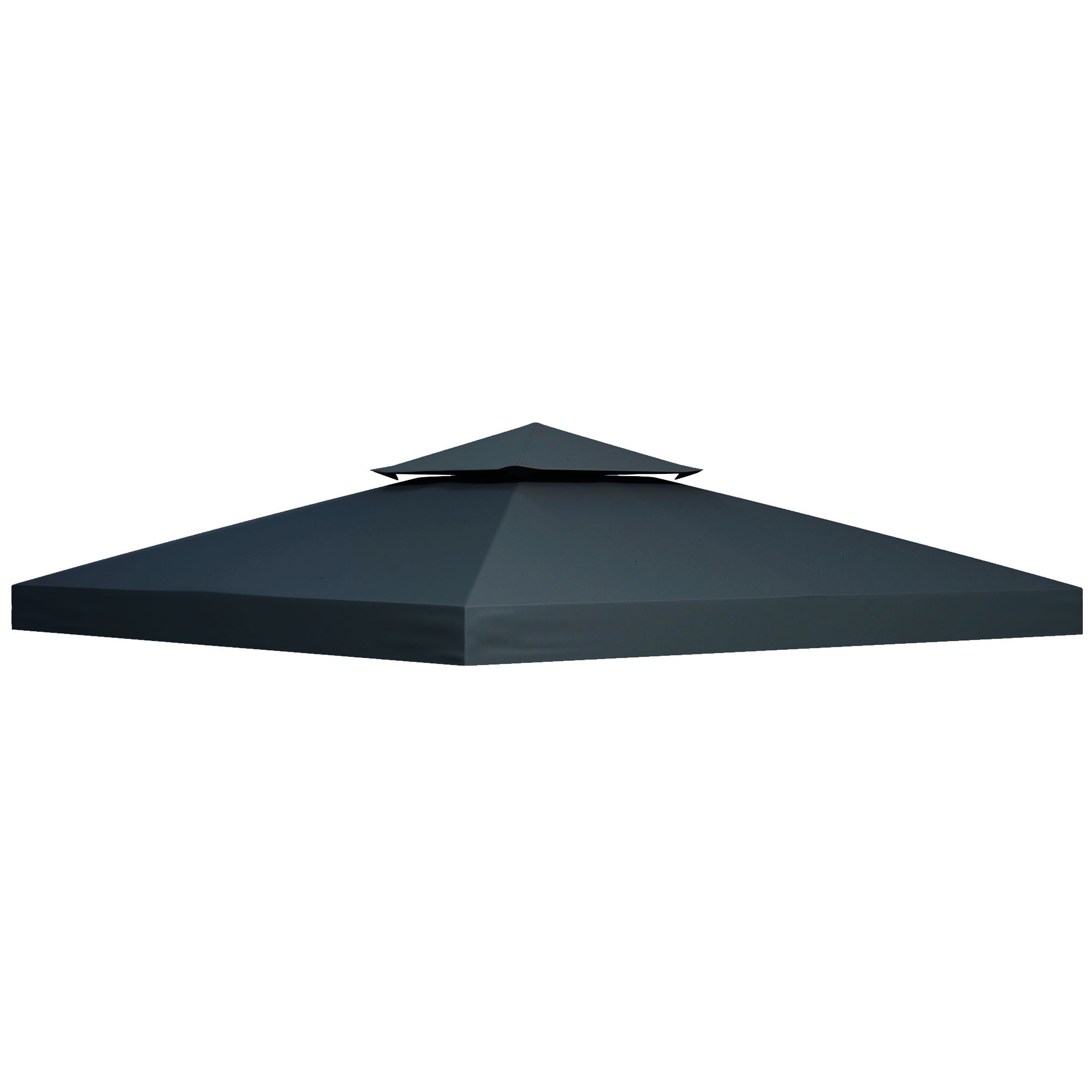 Replacement Roof for 3x3m Gazebo/Tent, Polyester Charcoal Grey