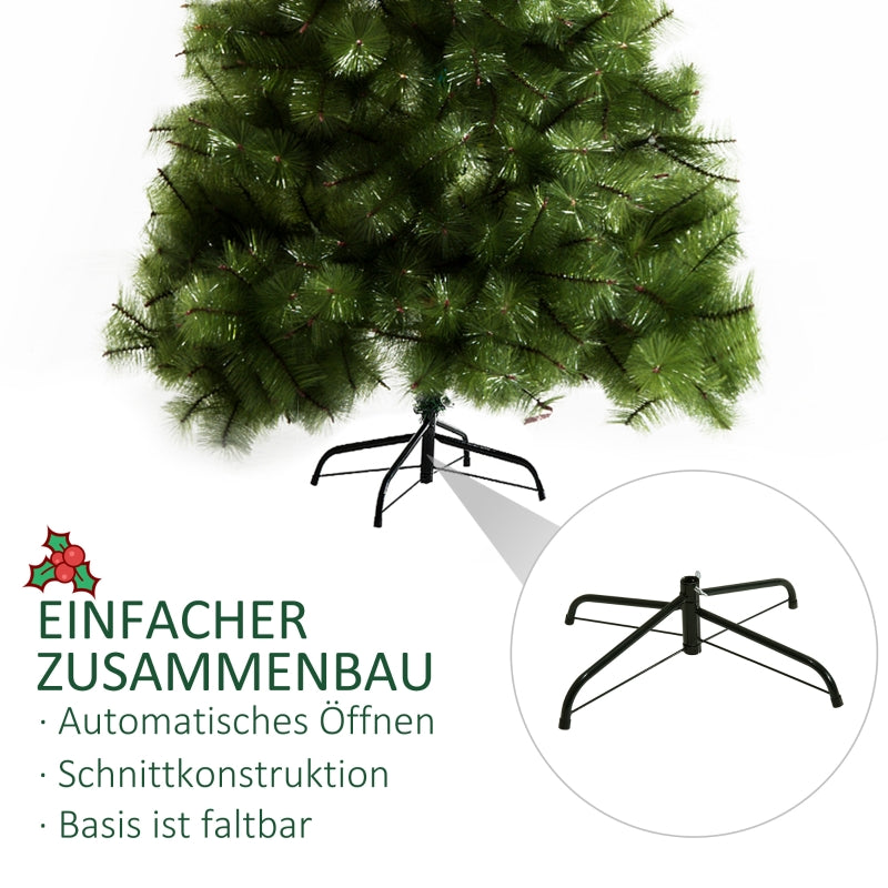 Artificial Christmas Tree, 210cm, 505 Tips, Metal Stand, Fir