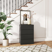 Chest of Drawers, Modern 4-Drawer Storage Dresser, Particle Board