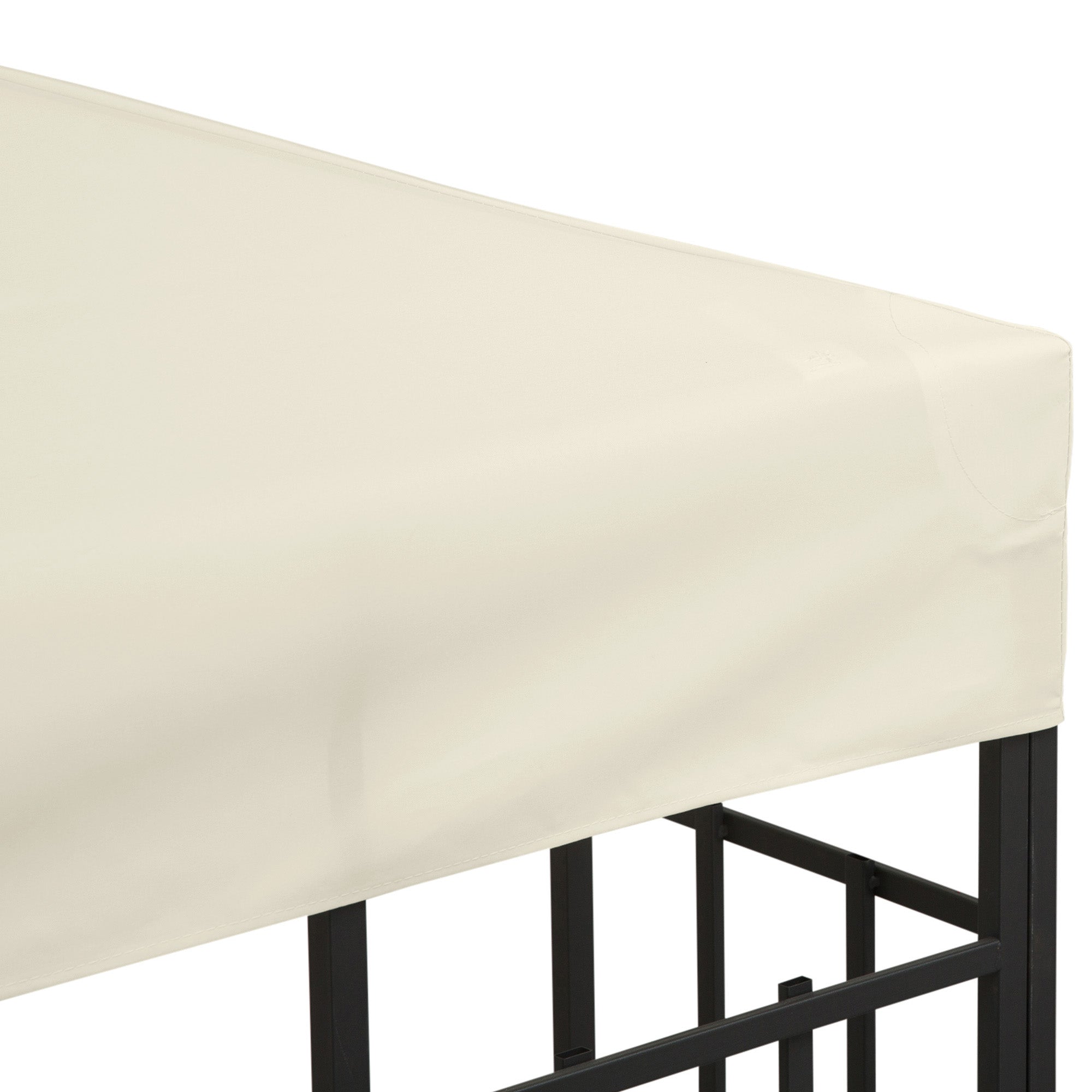 Replacement Roof for Metal Gazebo 3x3m Garden & Patio, Cream White Polyester