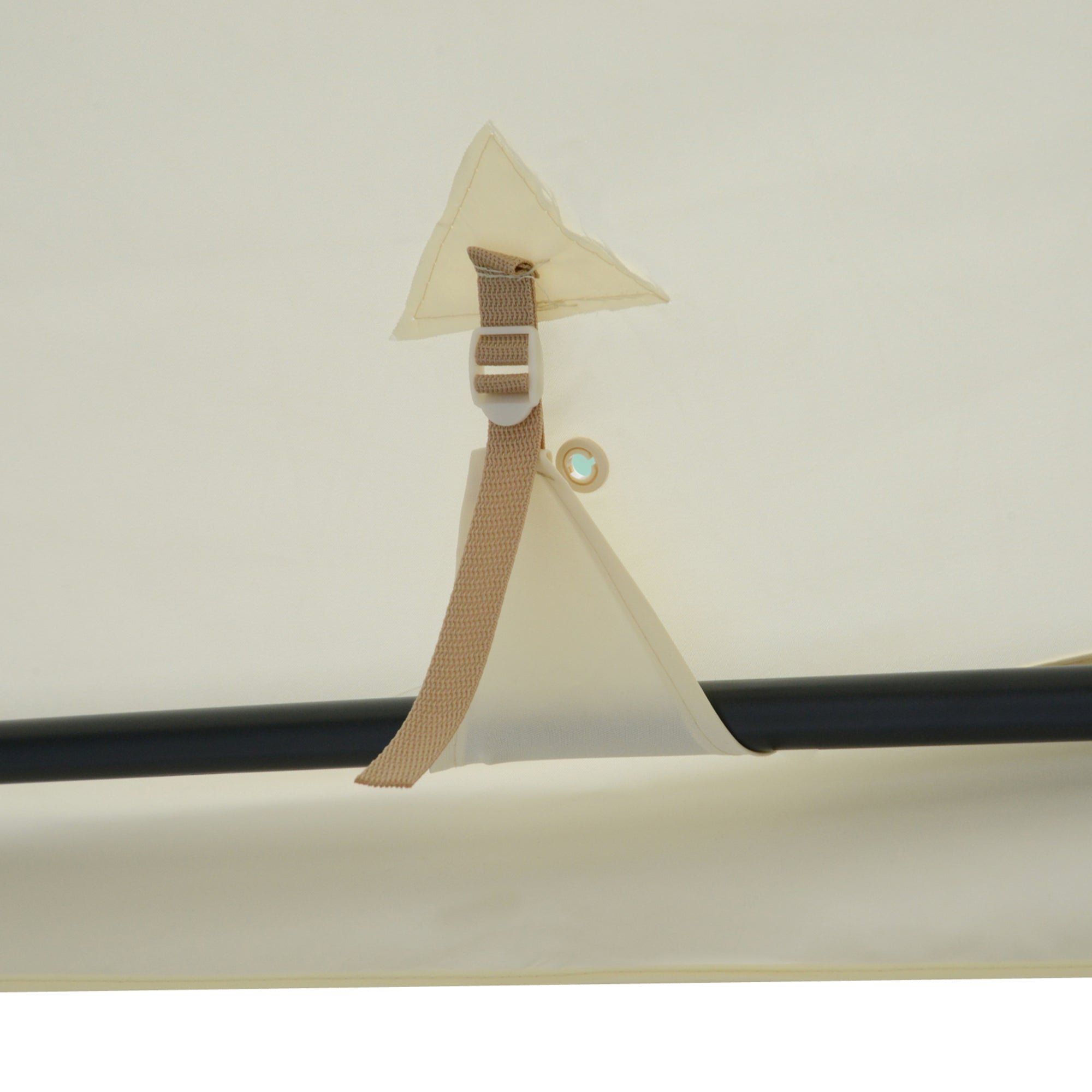 Garden Gazebo 3x3m with 4 Side Walls Weatherproof, Metal and Polyester Cream White