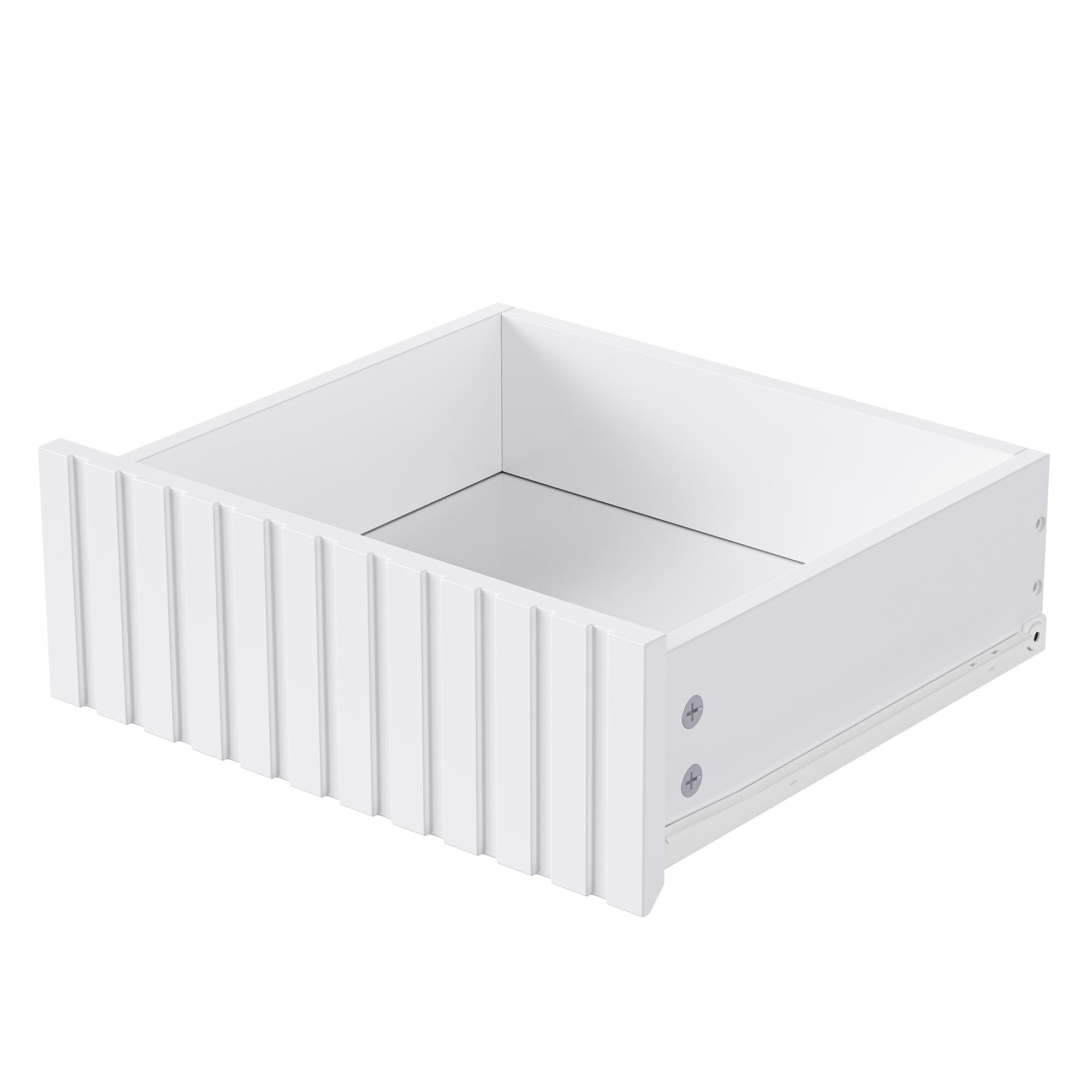 Wardrobe set, complete hallway with bench, 4 hooks, doors & drawers - white