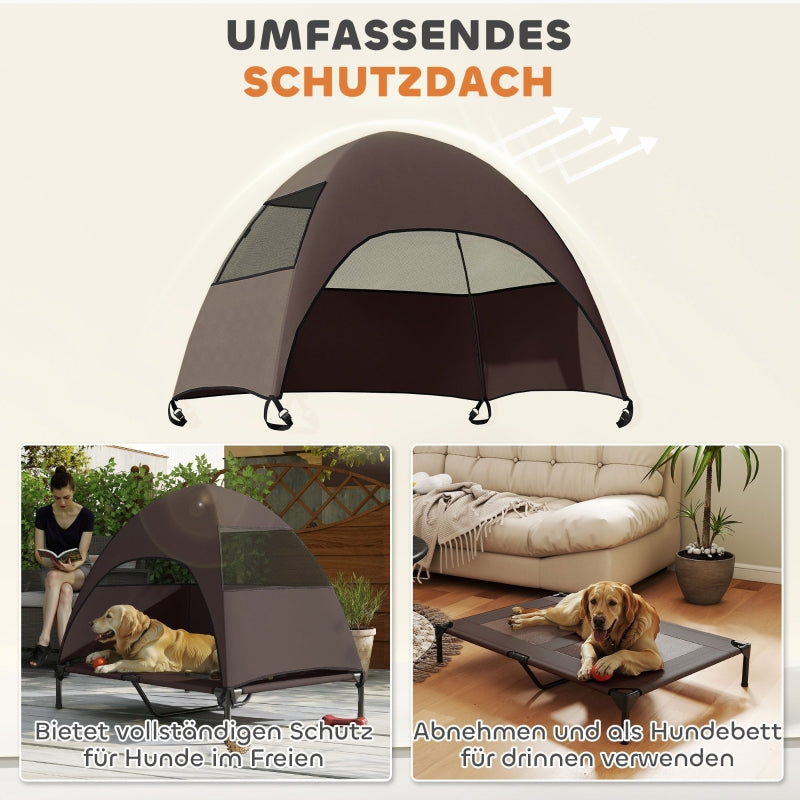 Outdoor Dog Bed, Raised, Large Dogs, Coffee