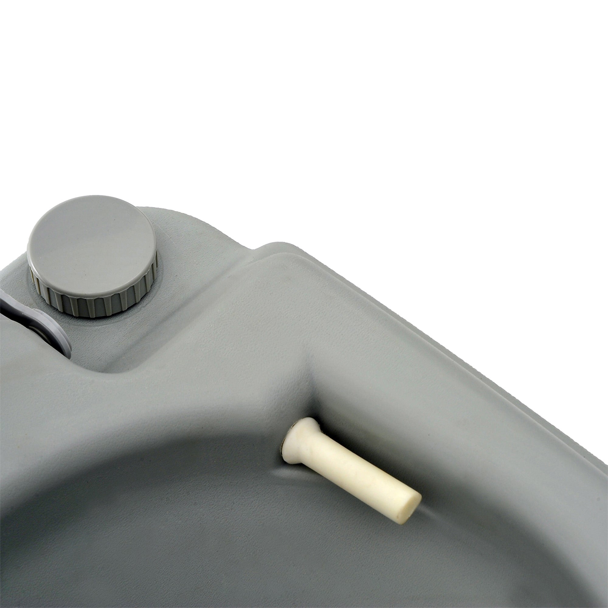 Camping Toilet Foldable Dry Composting 200kg Capacity, Grey