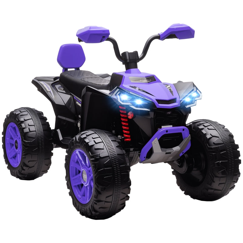 Children's Electric Quad Bike with 4 Wheels and MP3 Function, 24V Blue