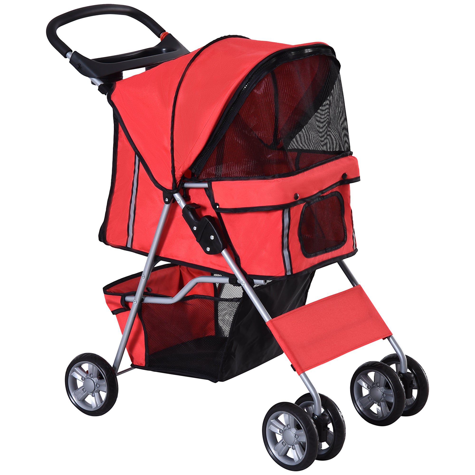 Dog Buggy, Lightweight & Foldable, Red