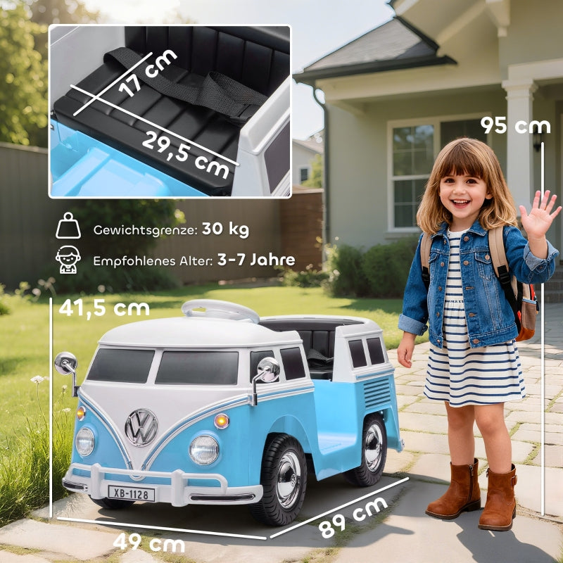 Children's Electric Car with 12V Dual Motor and MP3, Blue