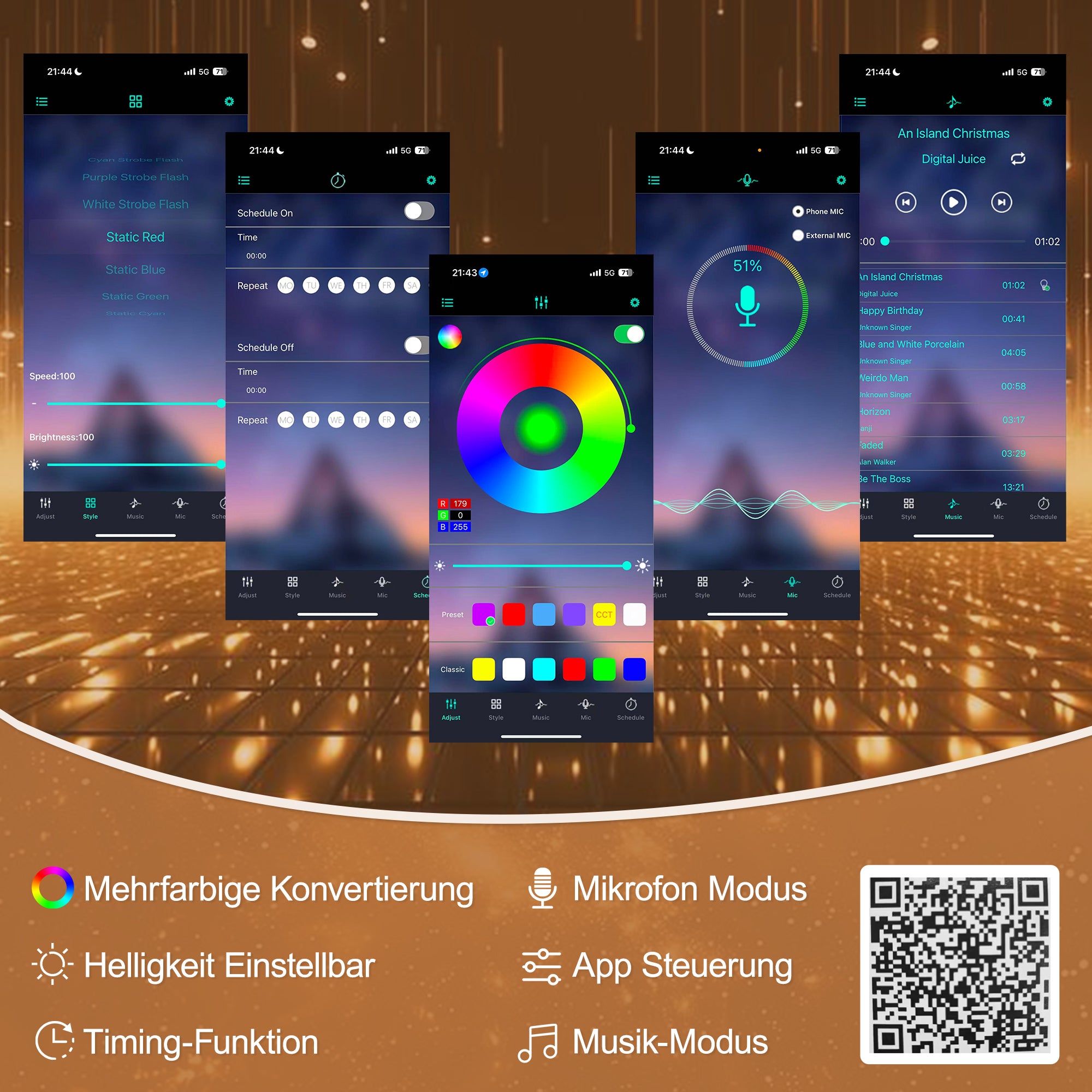 Daybed Sofa Bed 90x200cm Pull-out Bed LED Light USB Charging - Linen Beige