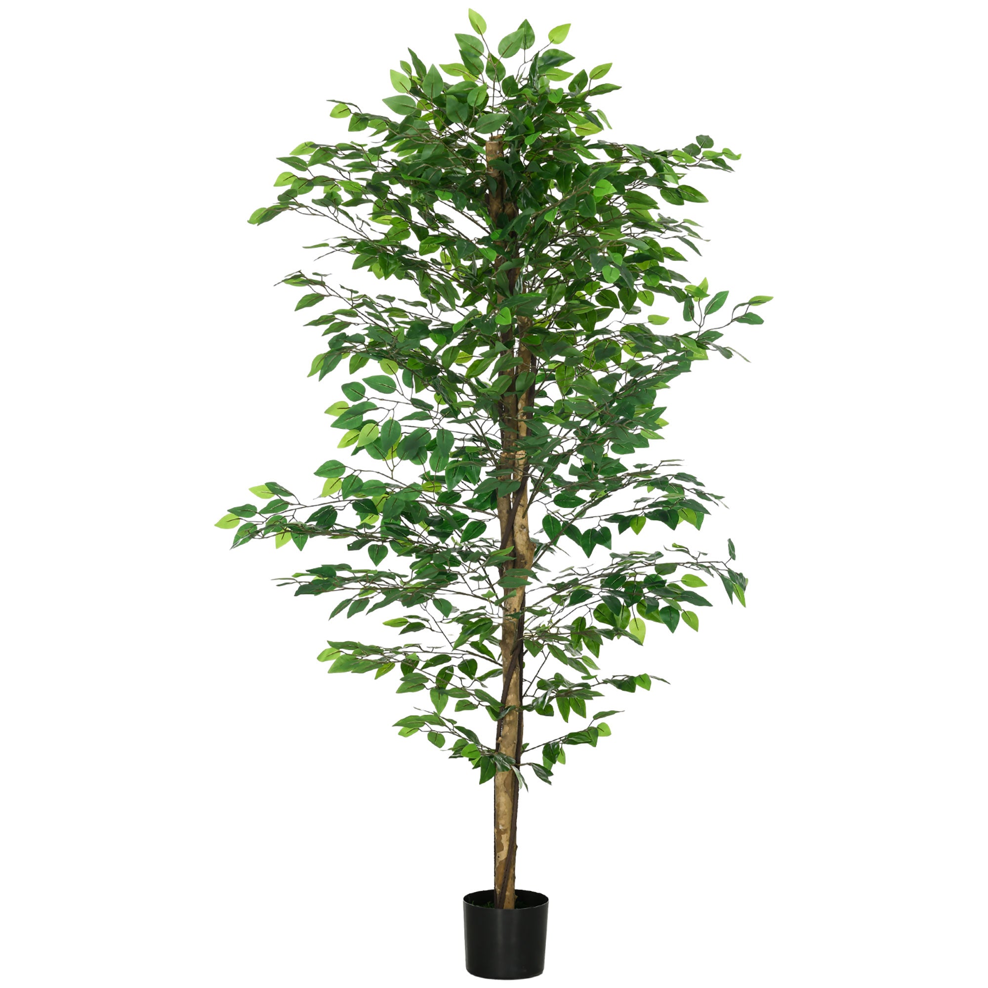 Artificial Ficus Tree, Realistic, Easy-Care, 180cm, Green