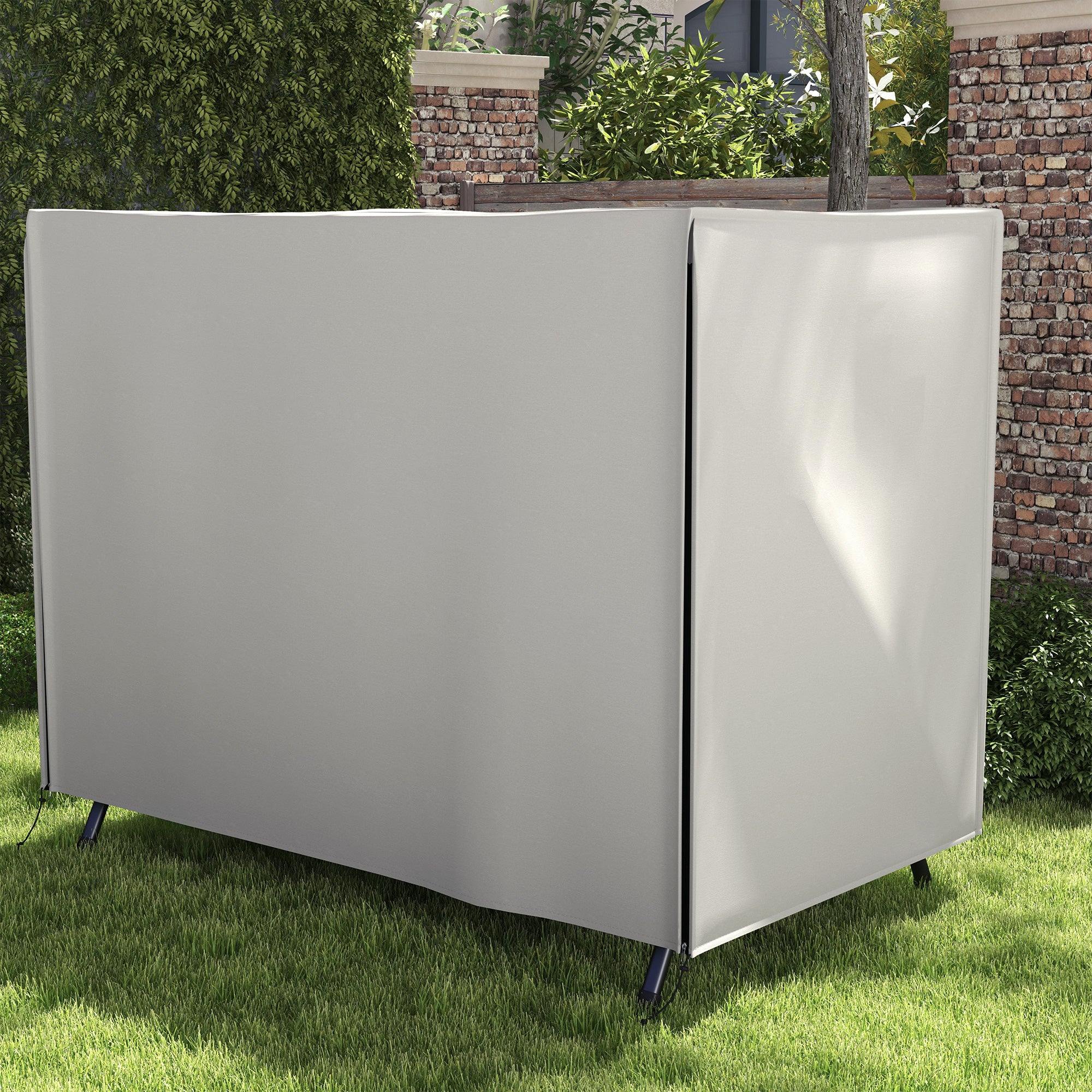 Three-Seater Swing Chair Protective Cover 205 x 124cm Grey