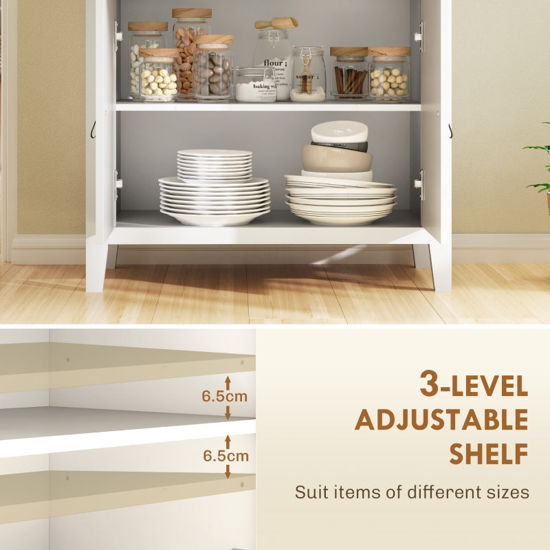 Sideboard Multi-Storage Farmhouse Design White