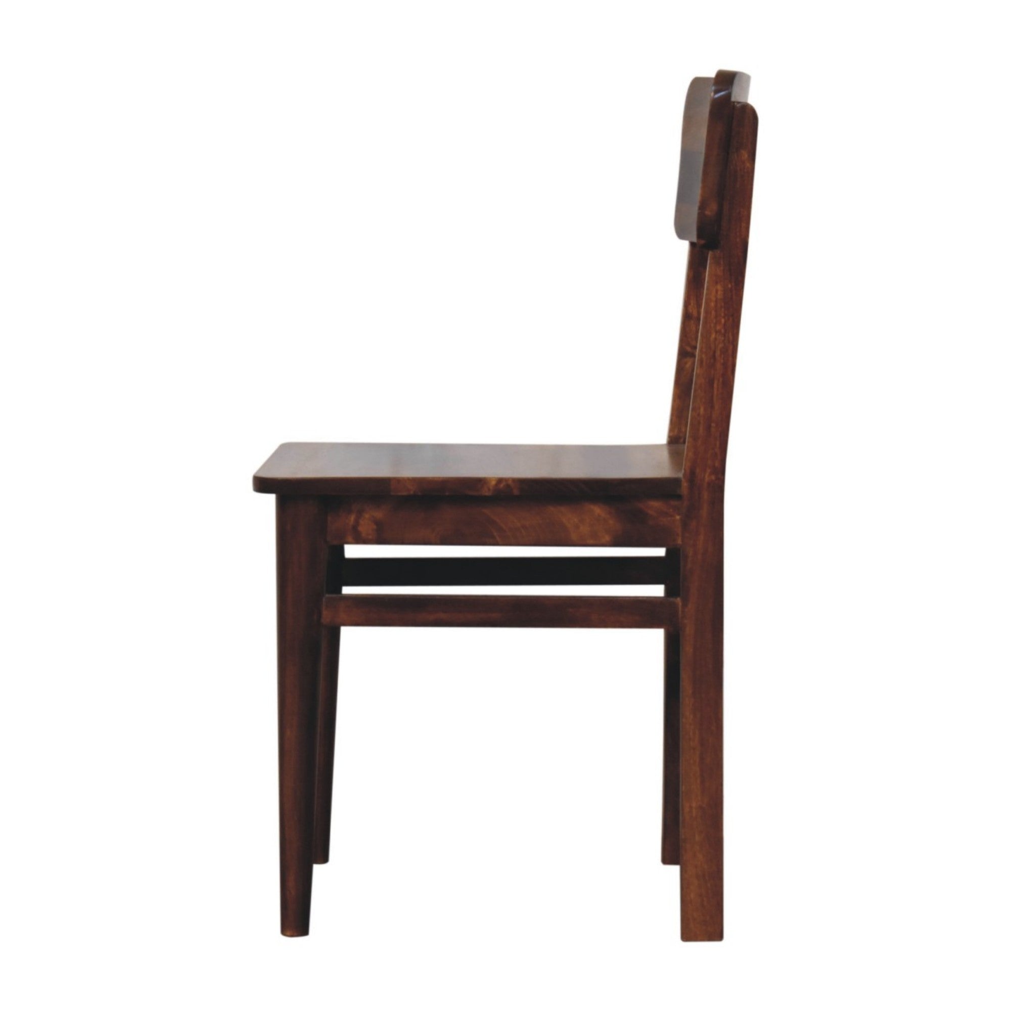 Solid Wood Classic Dining Chair, Chestnut Brown