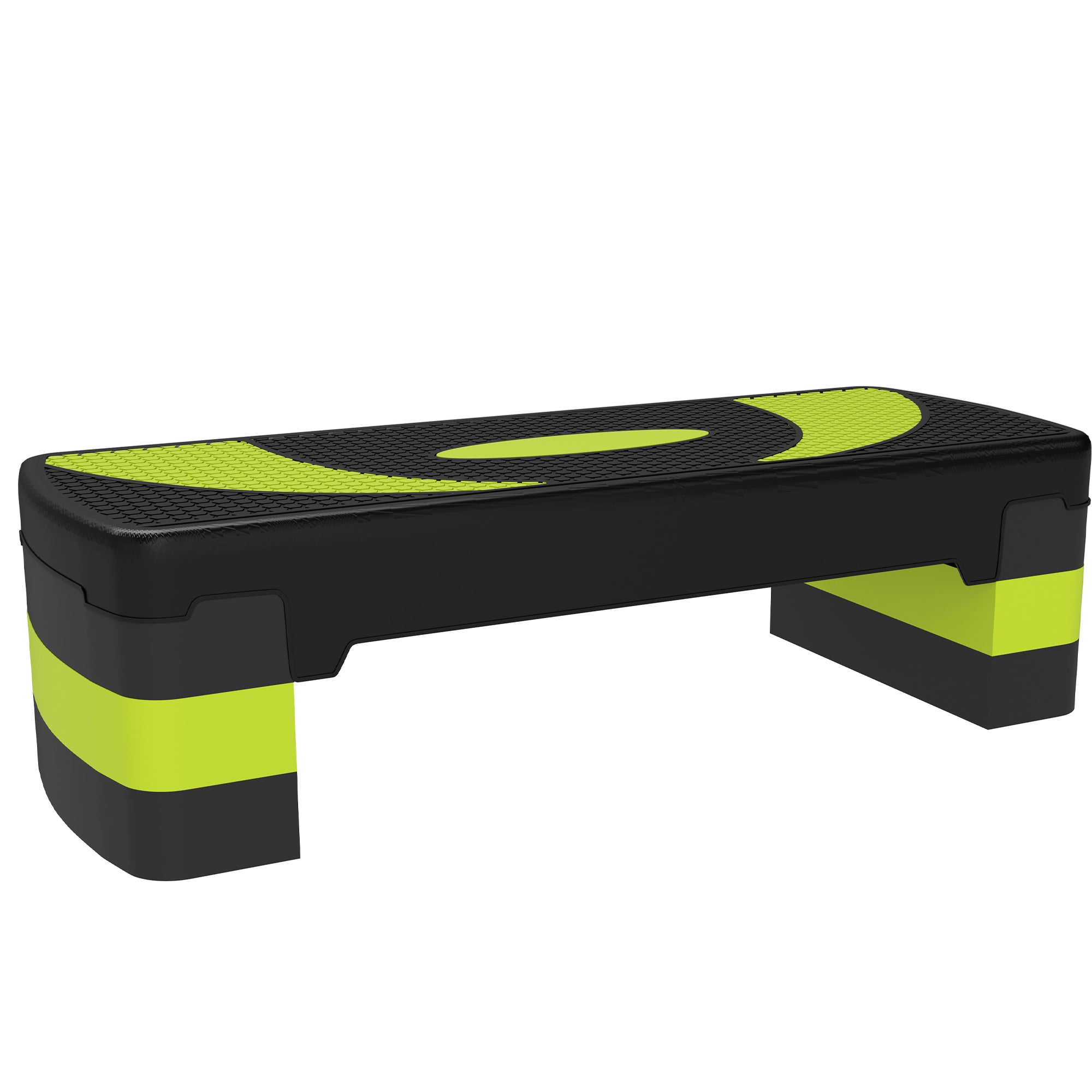 Step Board Aerobic Stepper, Adjustable 3 Levels, 150 kg, Green