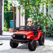 Kids Electric Ride On Car 12V Off Road Toy with Remote Control, Red