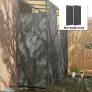 Firewood Rack Covers, Set of 2, Waterproof 600D Oxford, Black