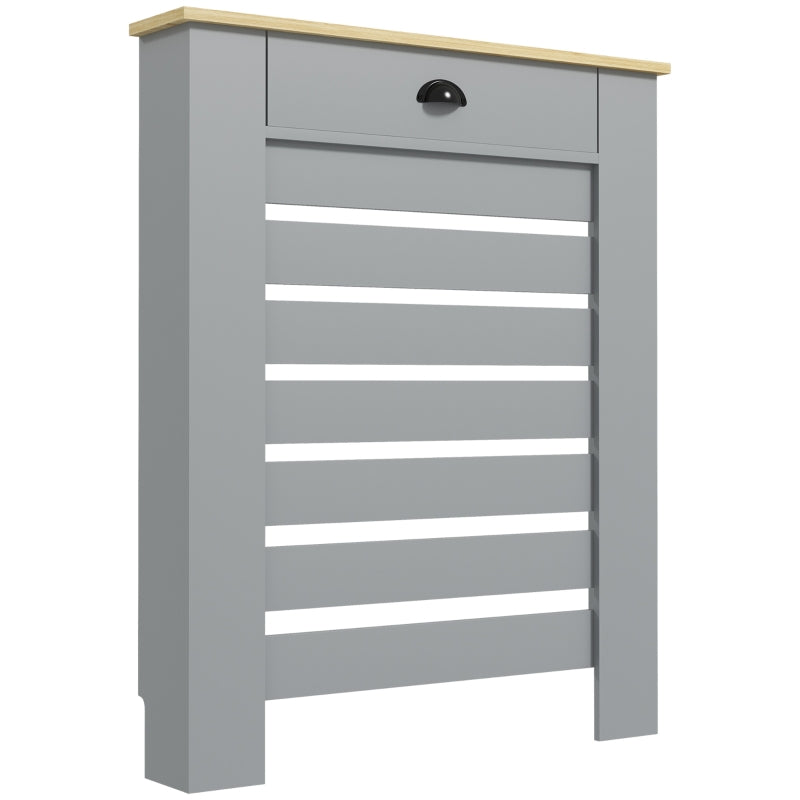 Radiator Cover, 95.5H x 78Wcm with Drawer - Grey
