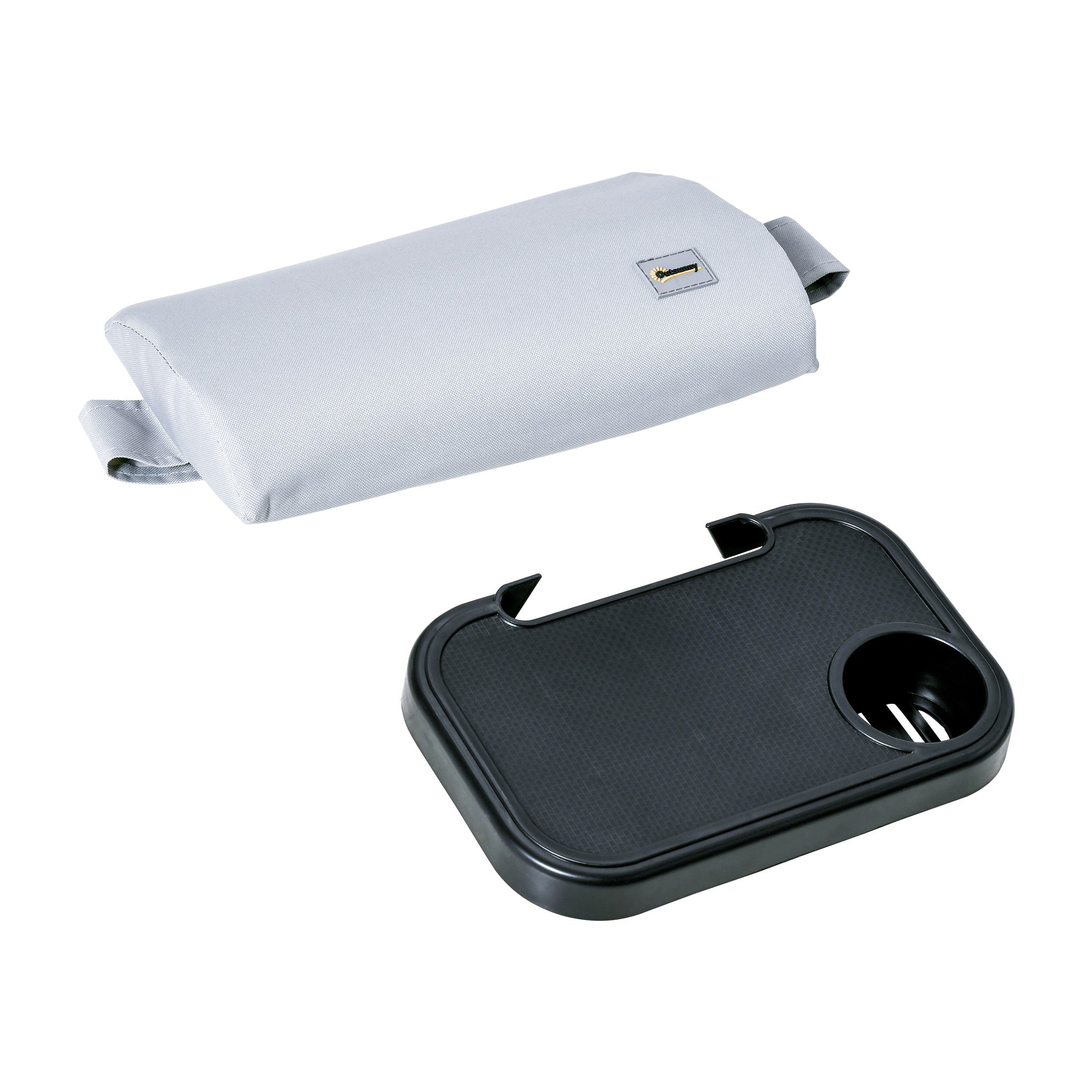 Zero Gravity Lounger Chair, Folding Reclining with Shade Cover & Cup Holder, Grey