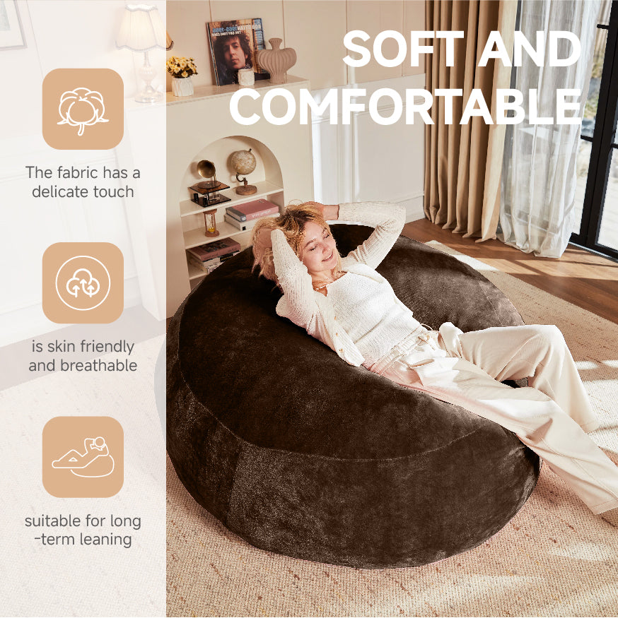 Bean Bag Chair 4FT Soft Comfortable Reading for Adults