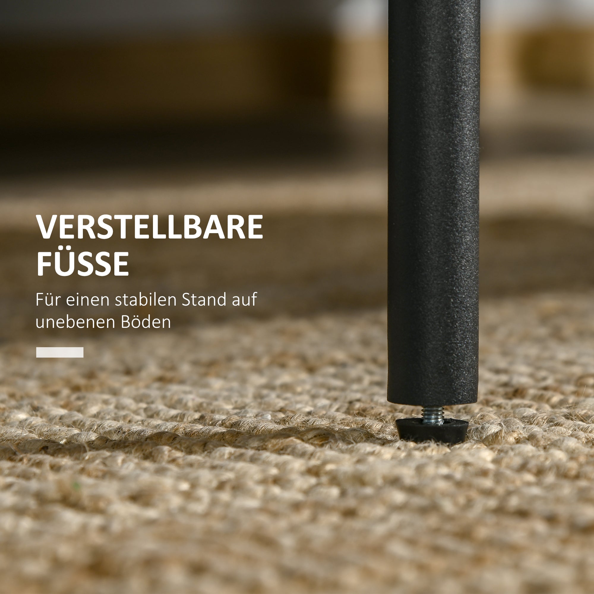 Side Table/Coffee Table 3 Shelves Black Steel Frame Glass