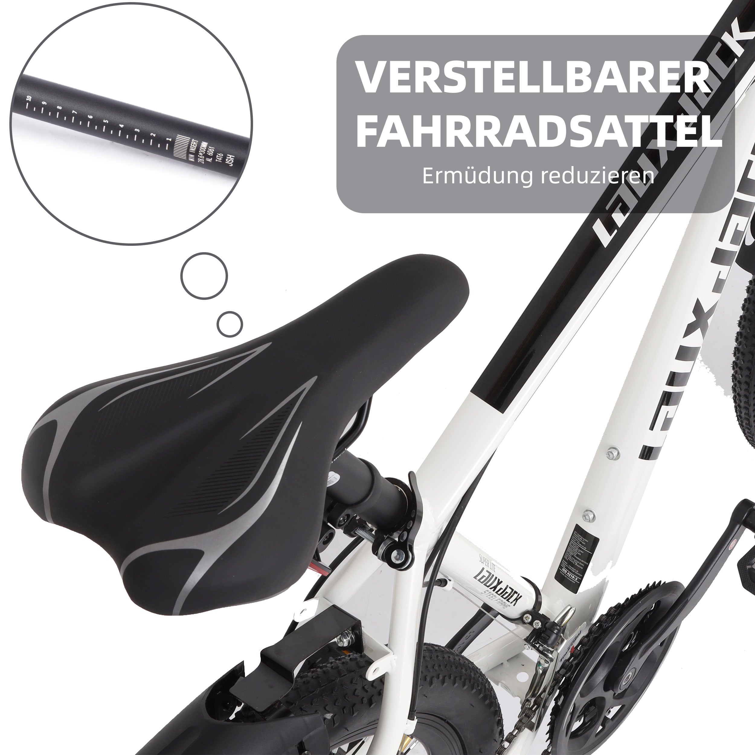 Hardtail Mountain Bike, 28-Inch 21-Speed Shimano Tourney with Disc Brakes, Black