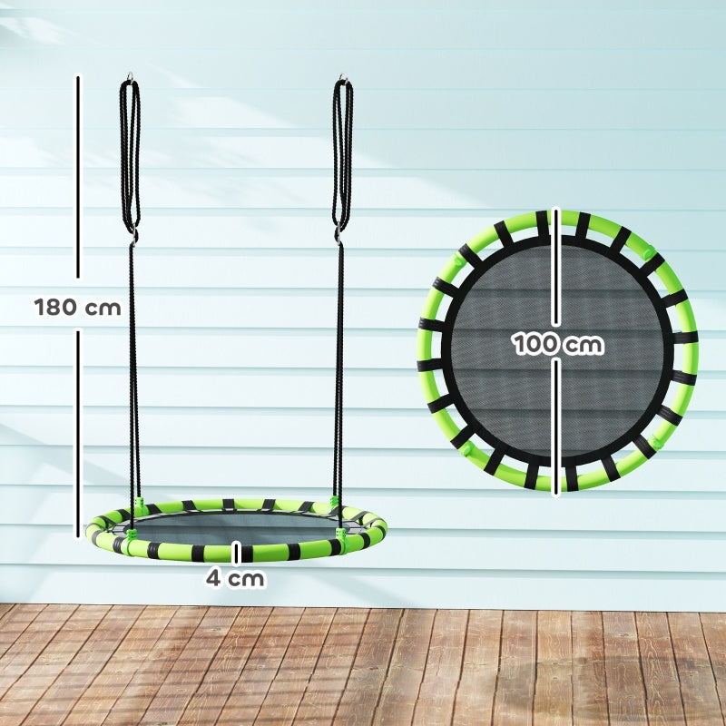 AIYAPLAY children's swing, 150 kg load capacity, metal, foam, black