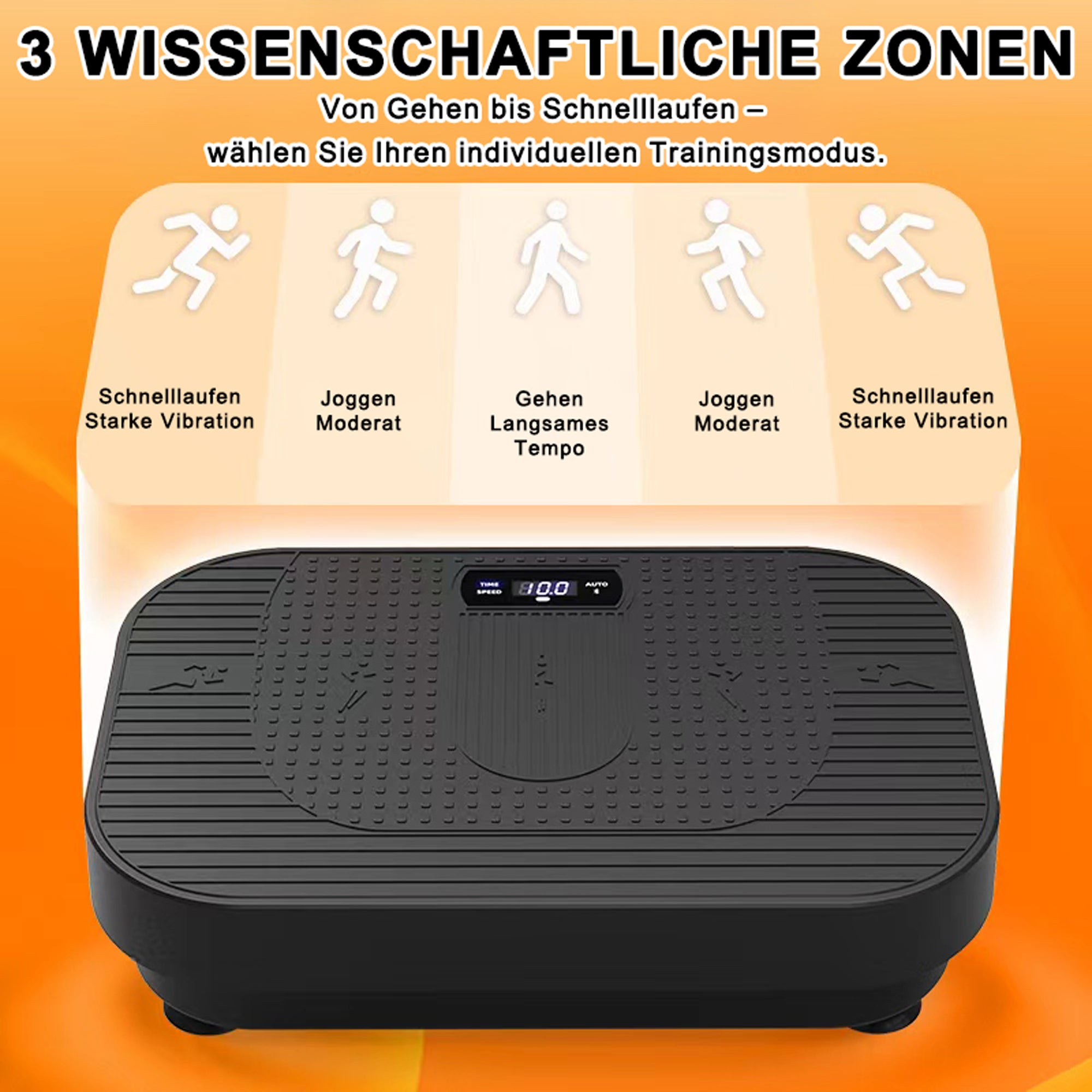 Vibration Plate Full Body Workout Fitness Platform with BT Music, Home Gym Device