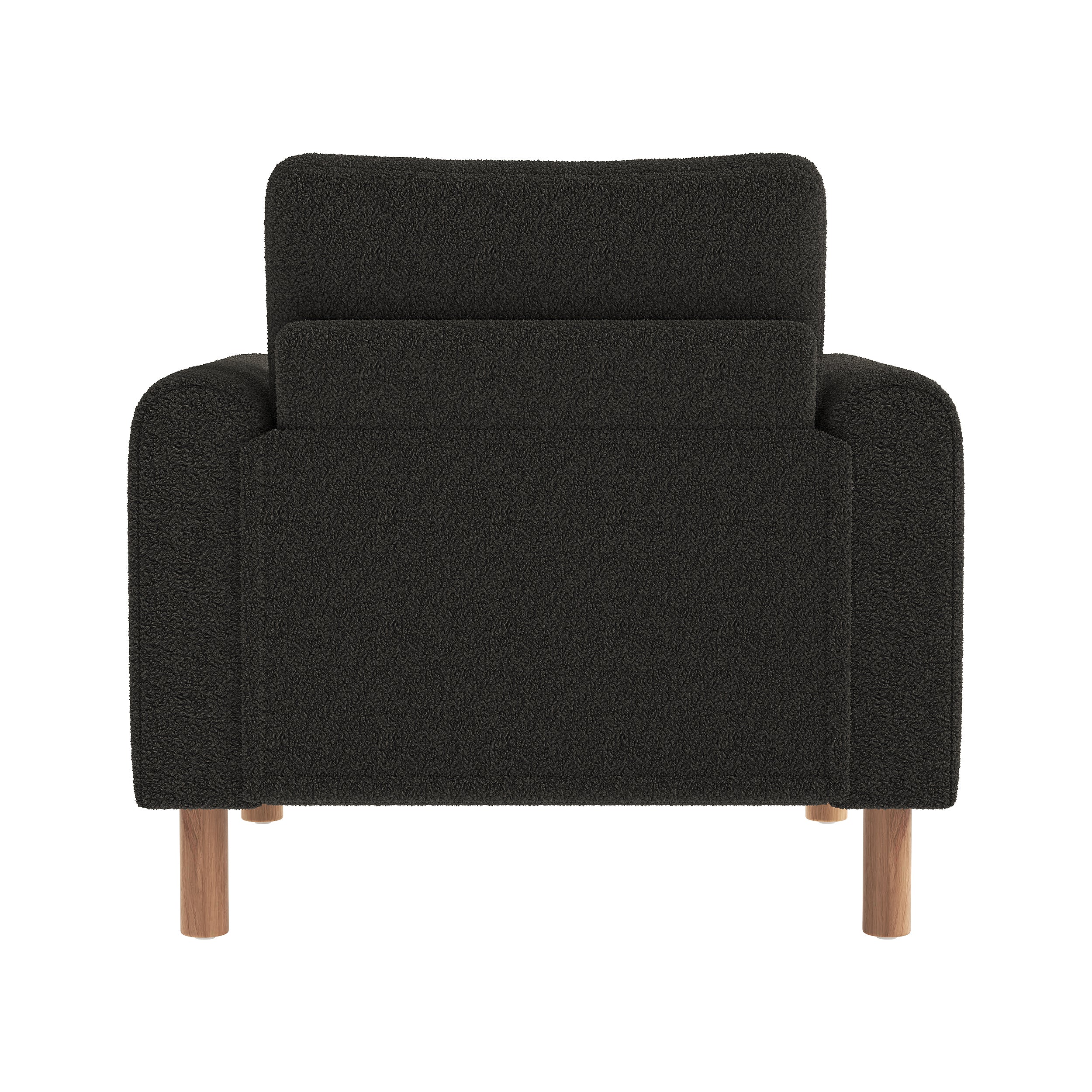 Modern Armchair, Thick Cushion Single Seater, Gray