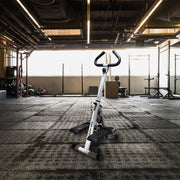 Stepper with Handle Hand Grip for Fitness Aerobic Exercise Grey