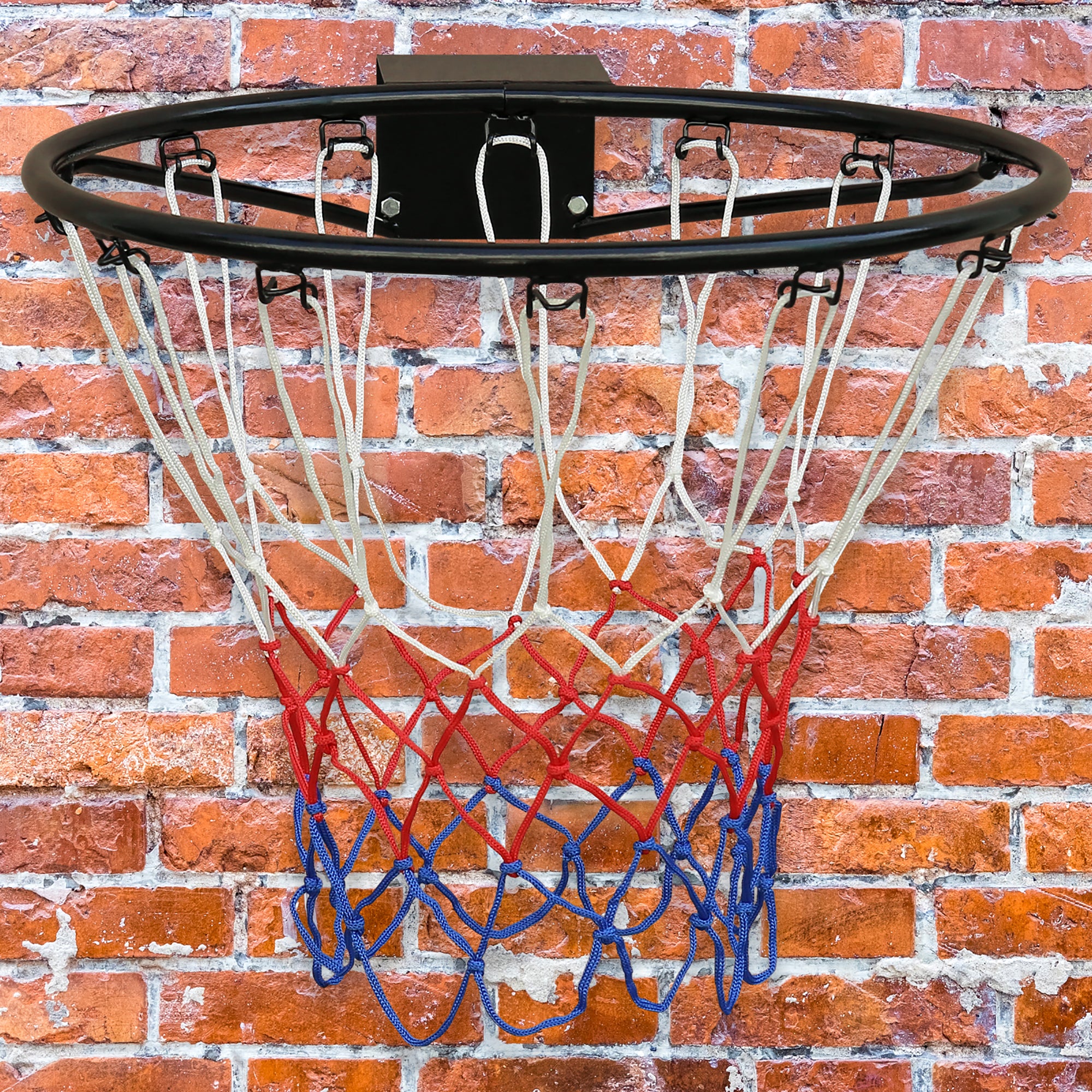 Basketball Rim, Durable Steel Weather-Resistant, Black