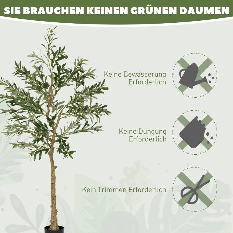 Artificial Olive Tree, 150 cm, 720 Leaves, Green
