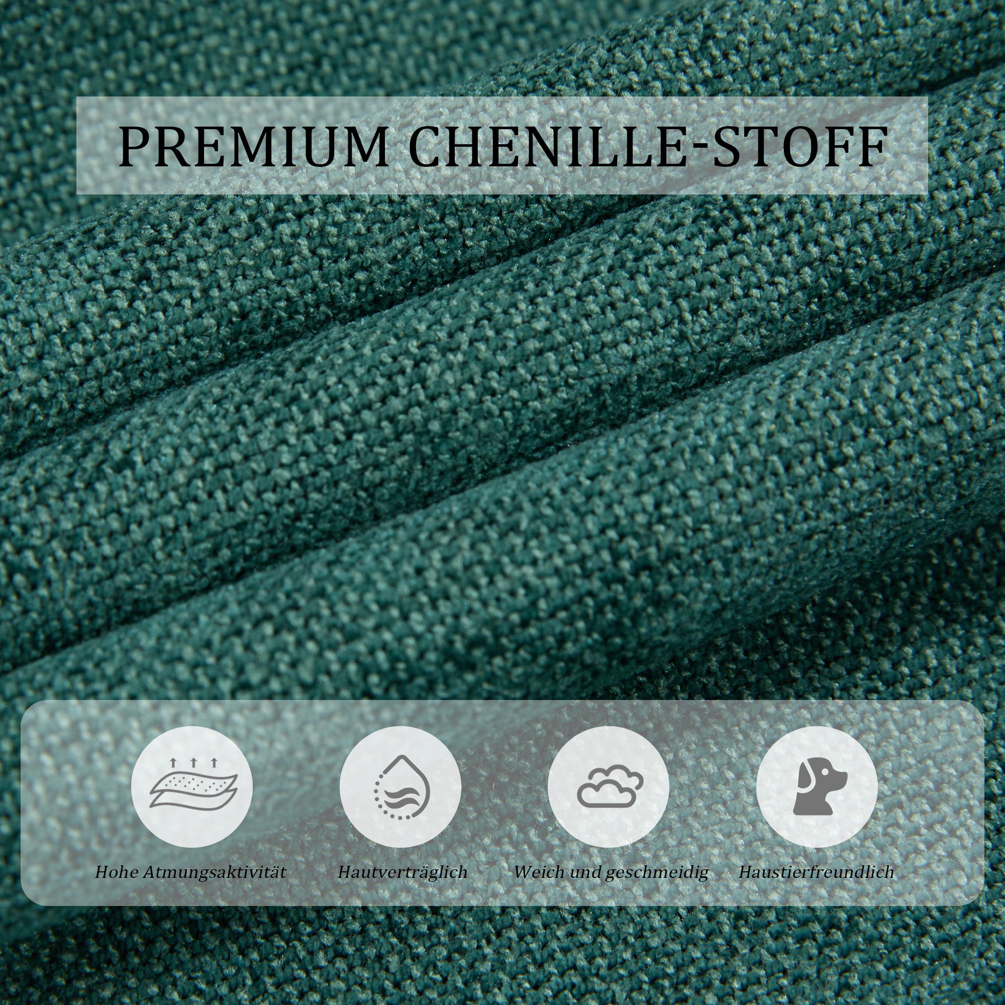 Sofa Bed, Multifunctional Folding with USB & Storage, Metal Legs