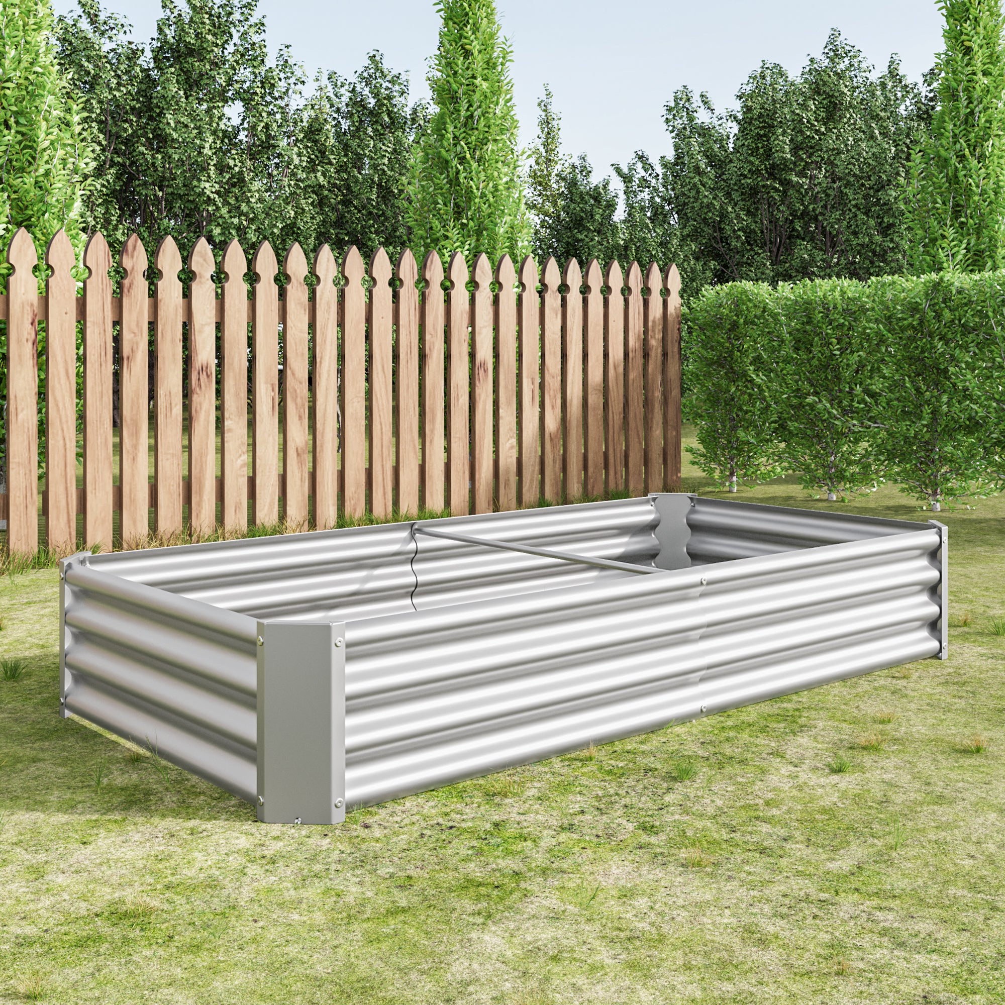 Raised Bed, Robust Sheet Steel Plant Kit, Anthracite