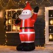Christmas Inflatable Santa, 8ft LED Lights Indoor Outdoor Decoration, Polyester
