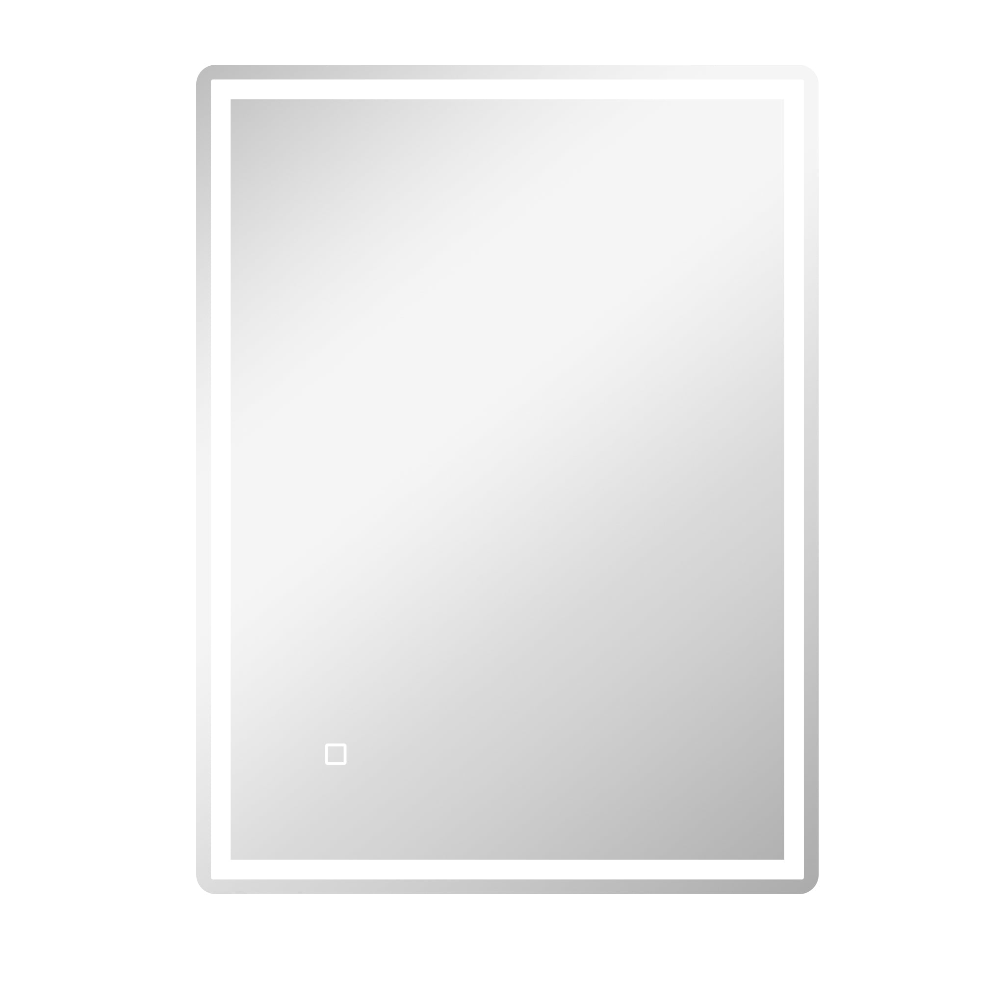 Dimmable Bathroom Mirror 80x60cm Memory Anti-Fog Surface, Glass