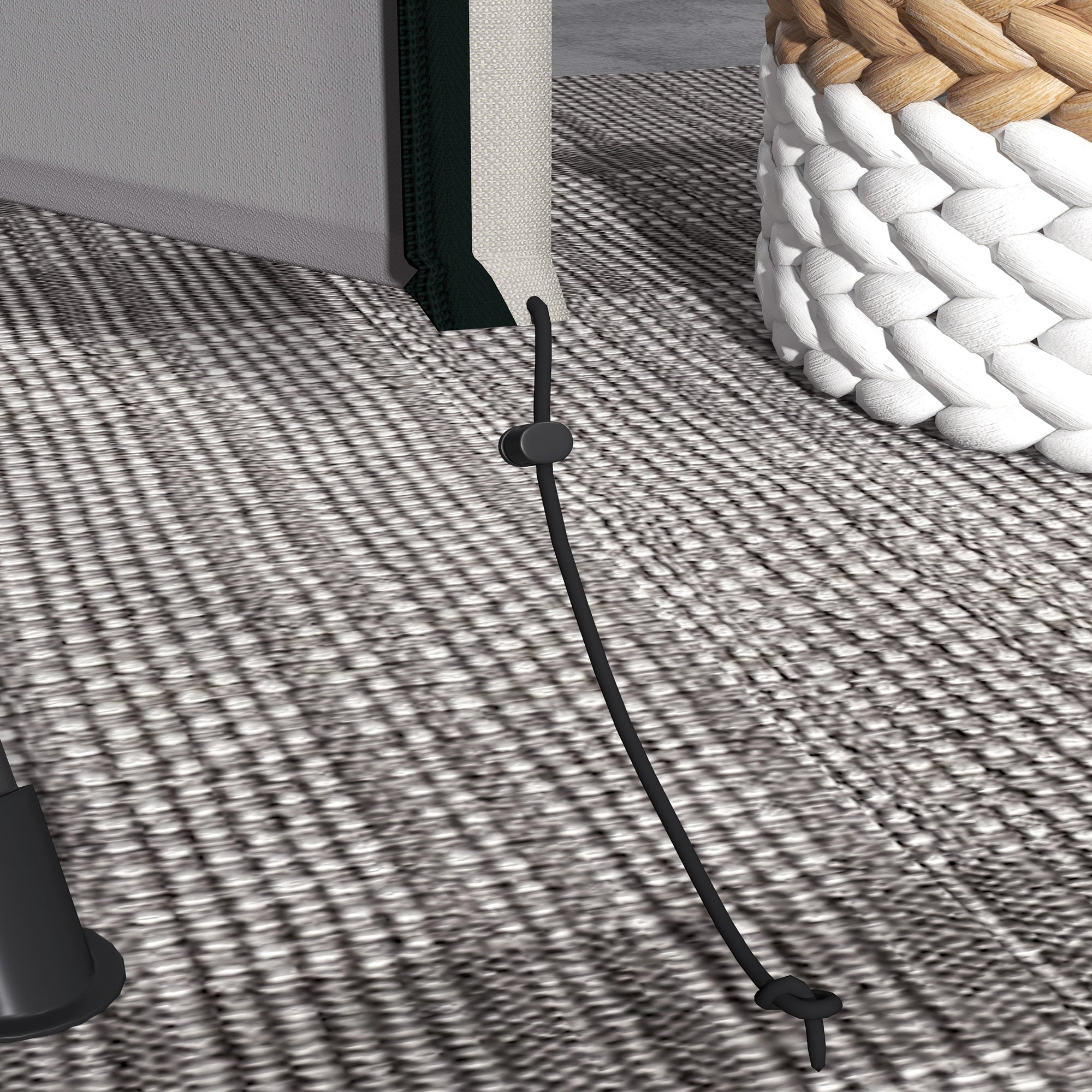 Three-Seater Swing Chair Protective Cover 152 x 177cm Light Grey