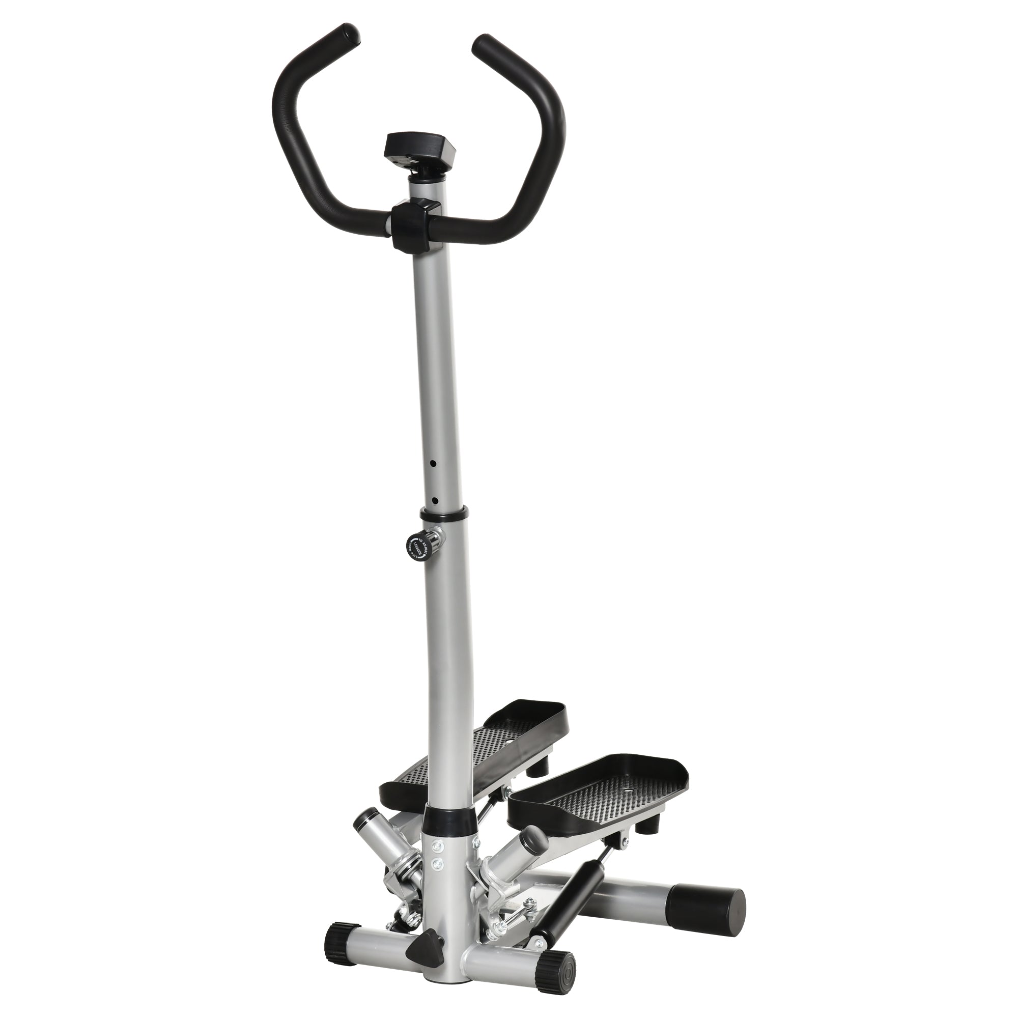Stepper Exercise Bike with Handlebar, LCD Screen, Adjustable Speed