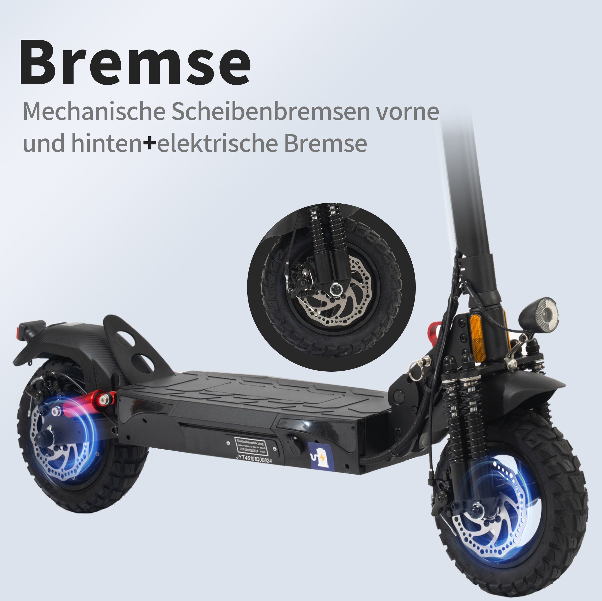 10-Inch E-Scooter with ABE, 60km Range, 500W, Foldable, Road Approved