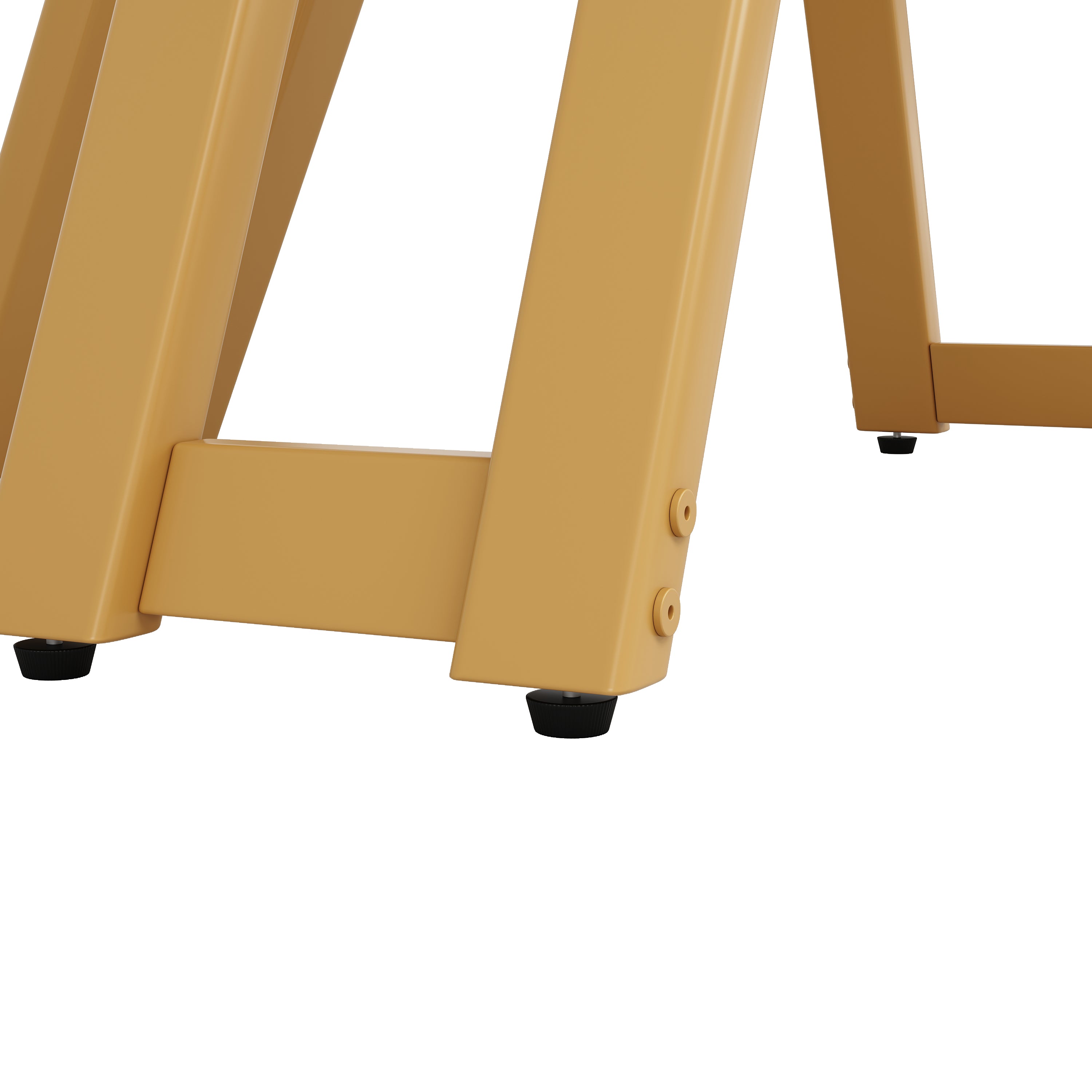 Round Dining Table 100cm 4-6 Seater Luxurious Gold Legs Marbled MDF