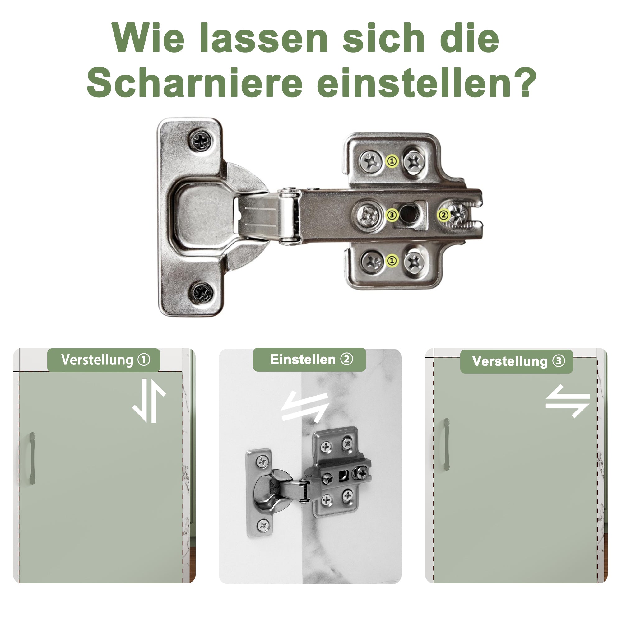 Large Kitchen Island 120x60cm 3 Drawers 3 Doors Adjustable Shelves - White Marble Design