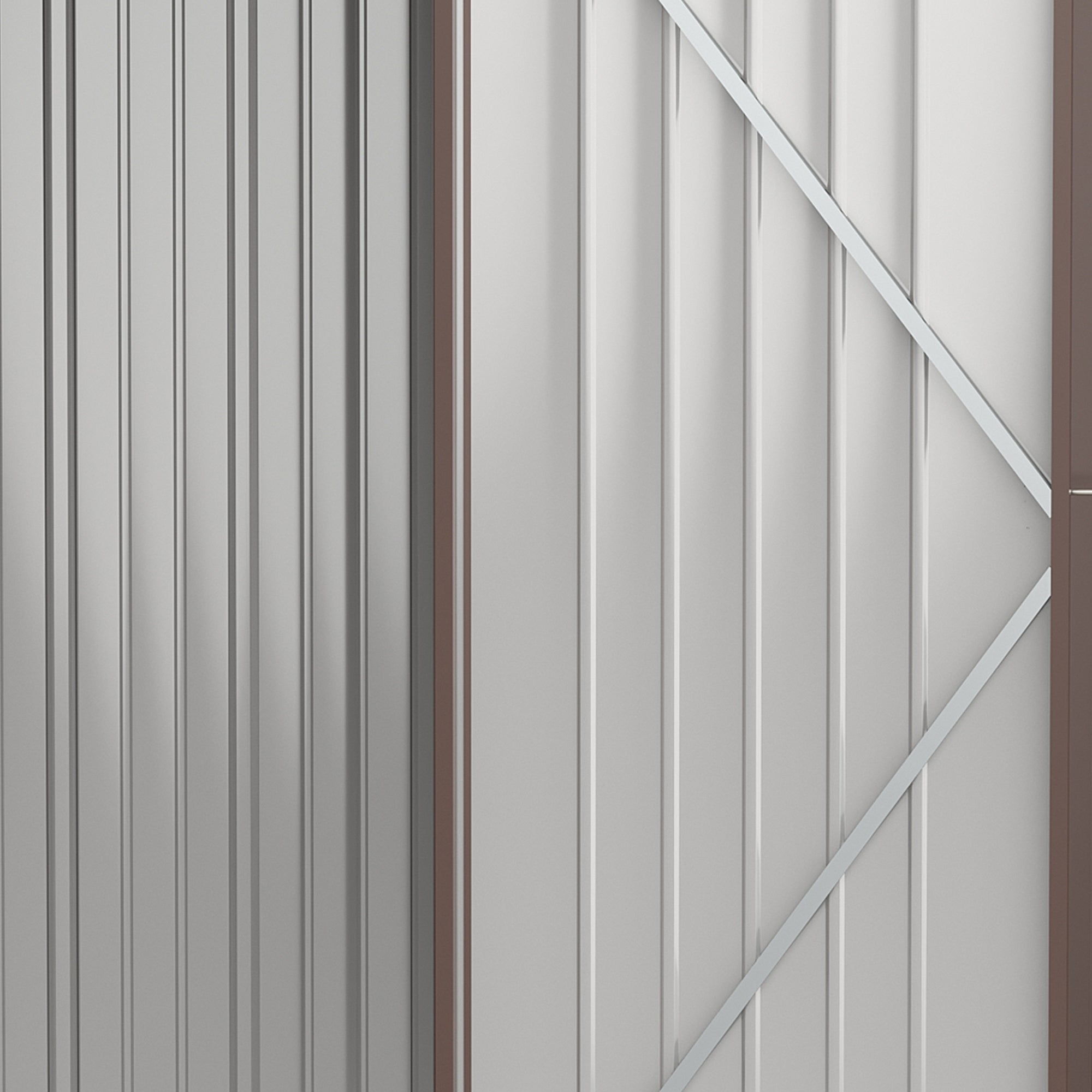 Garden Shed 5.3 x 3.1ft Corrugated Steel - Brown