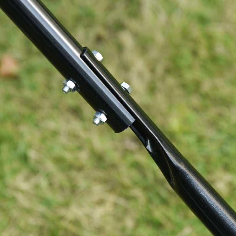 Lawn Roller Garden Roller with U-Handle, 31cm Diameter, 30cm Working Width, Metal Green