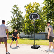 Basketball Hoop for Teenagers, 160-210 cm Height-Adjustable Stand with Wheels, Outdoor