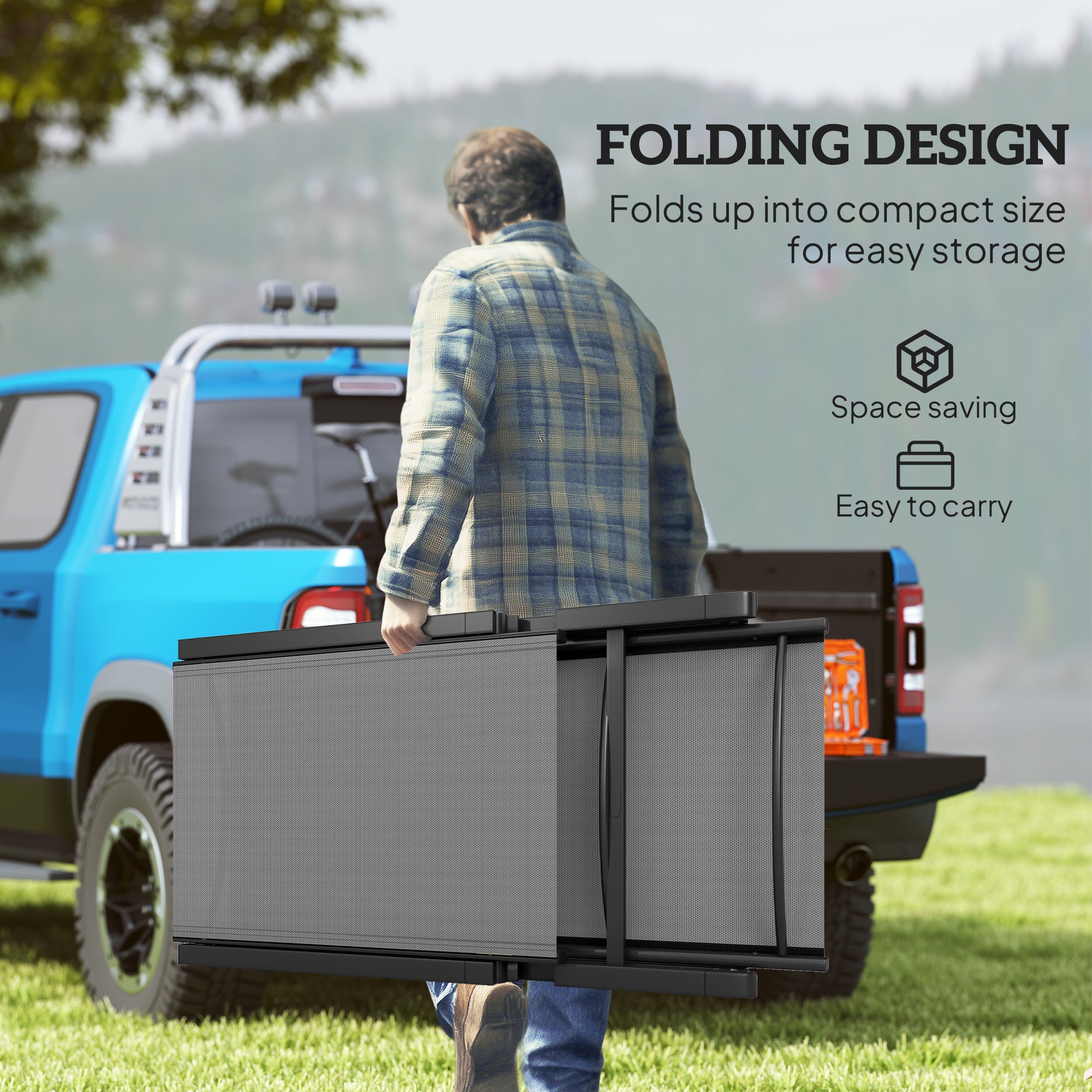 Folding Sun Lounger, 5-Position Adjustable Reclining with Steel Frame, Light Grey