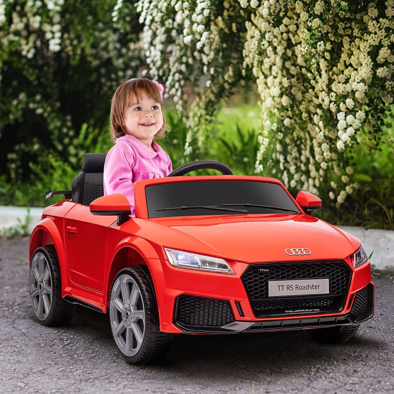 Audi Kids Electric Car 12V with Remote Control and LED Lights, Red