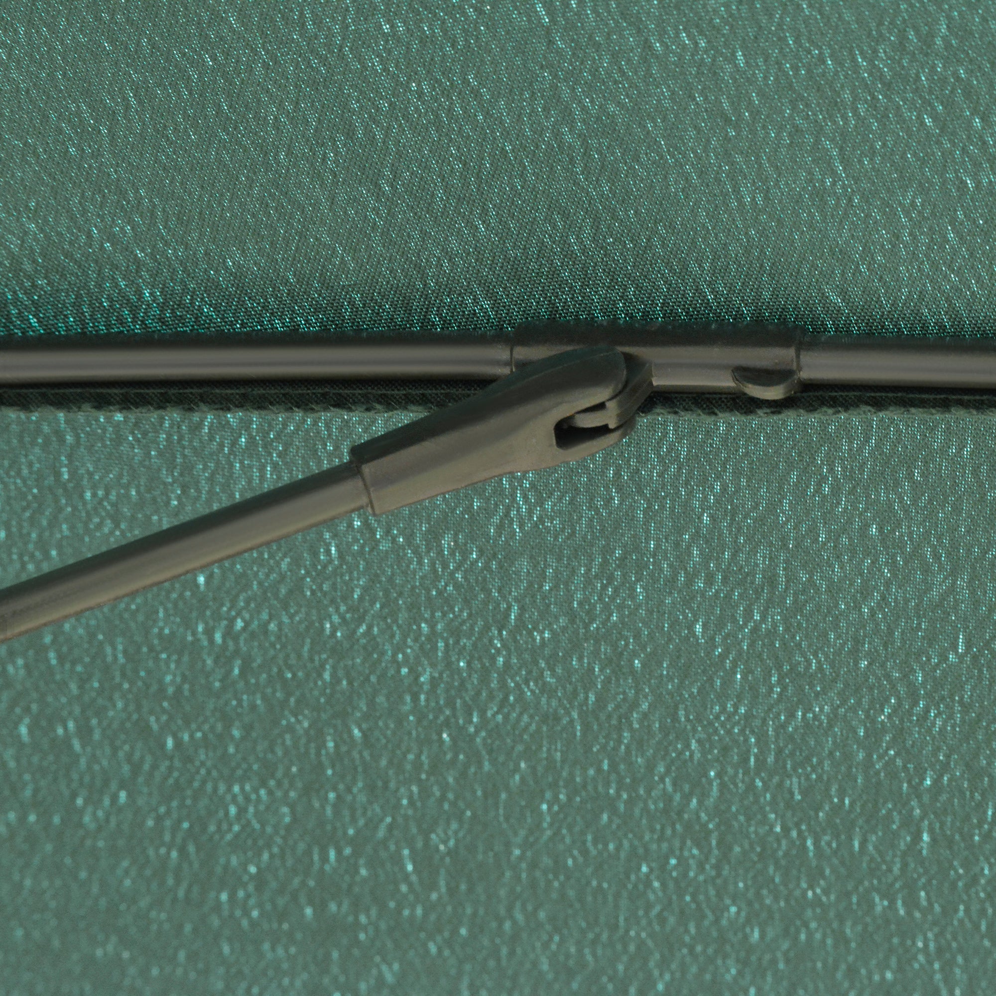 2.5m Shanghai Garden Parasol Umbrella, Adjustable Crank & Tilt Sun Shade, Green