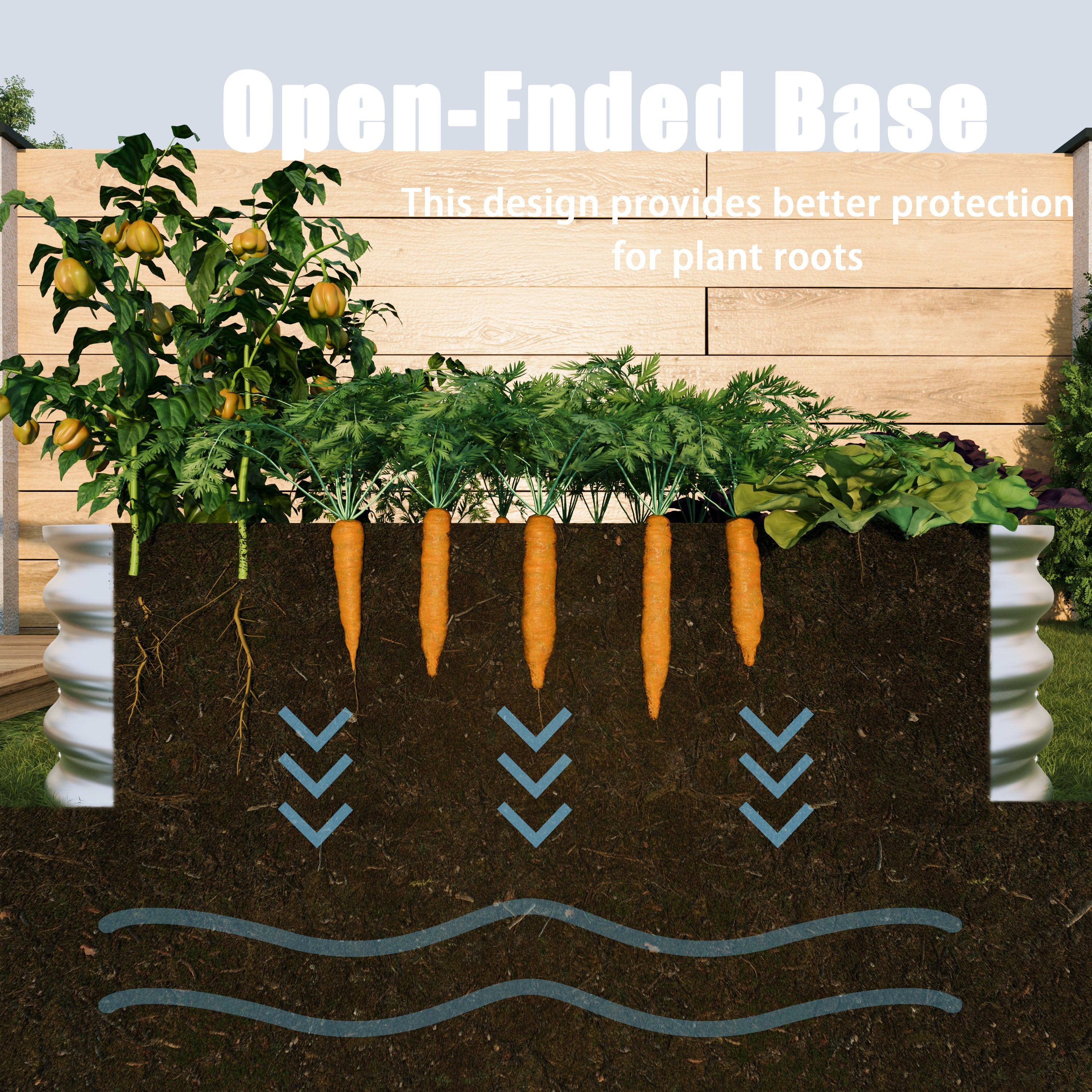 Raised Bed Metal Galvanized Planter Elevated Garden Kit, Rust Resistant, Easy Assembly, 4x2x1ft